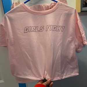 Girls Fight Baby Pink Set